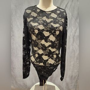 Donna Karan 36415 Vintage 1993 Bodysuit Size L